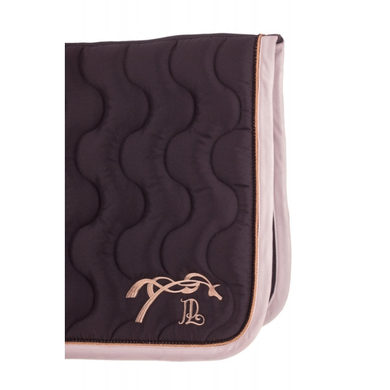 Tapis de selle diamant noir rose gold blanc - Pénélope