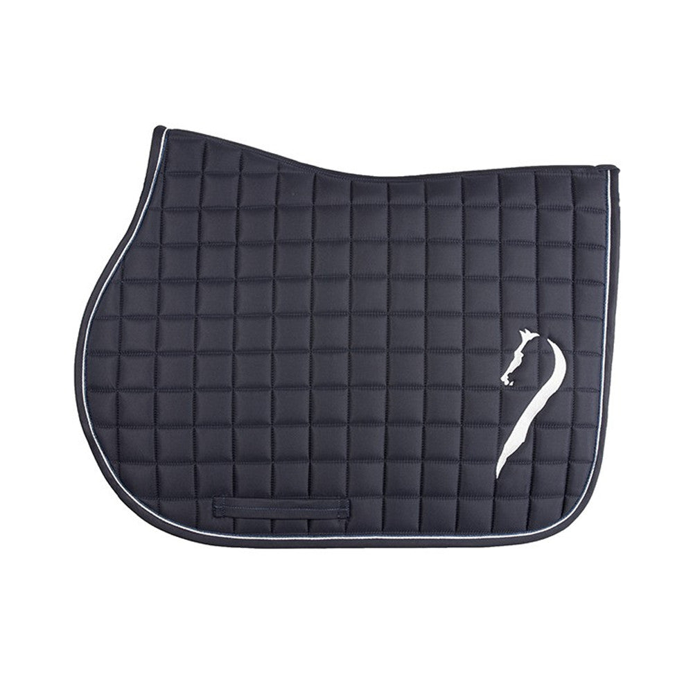 Tapis selle CSO Antares Sellier marine obstacle - Design technique saut équitation