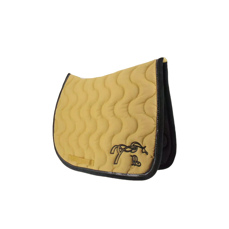 Tapis de selle classique jaune moutarde  - Pénélope