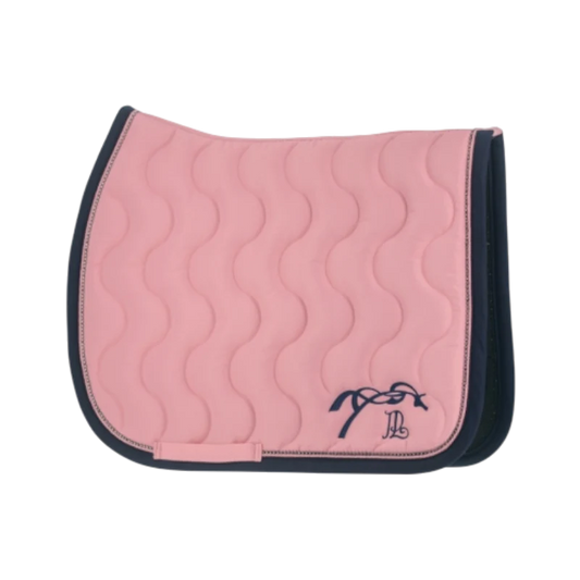 Tapis de selle diamant rose pâle marine  - Pénélope