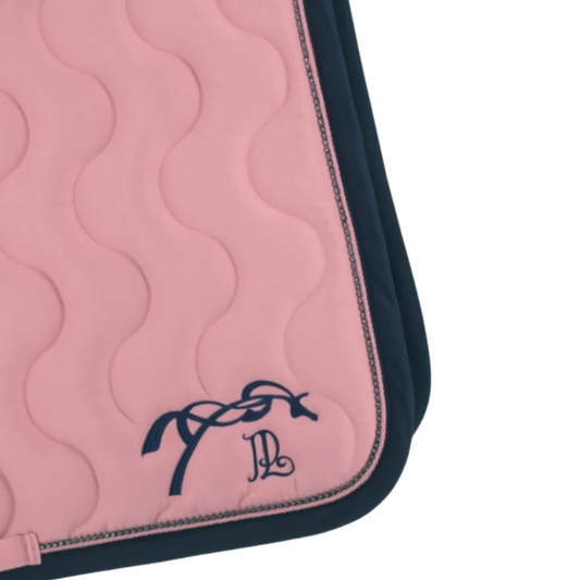 Tapis de selle diamant rose pâle marine  - Pénélope