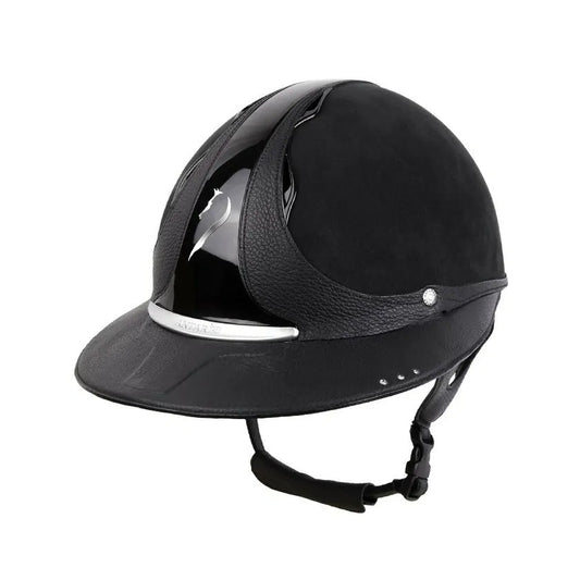 Casque équitation Classic Eclipse Antares profil strass - Visière large protection soleil