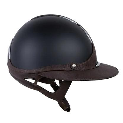 Casque Référence Eclipse noir & marron visière large - Antares Sellier