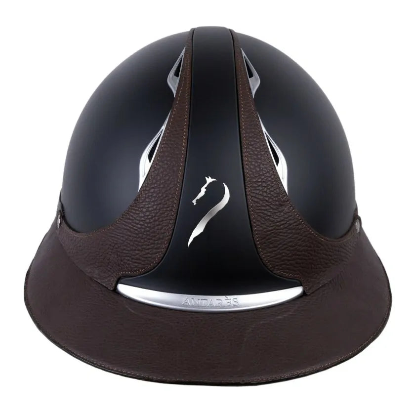 Casque Référence Eclipse noir & marron visière large - Antares Sellier