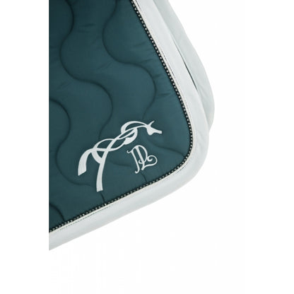 Tapis de selle diamant bleu canard blanc  - Pénélope