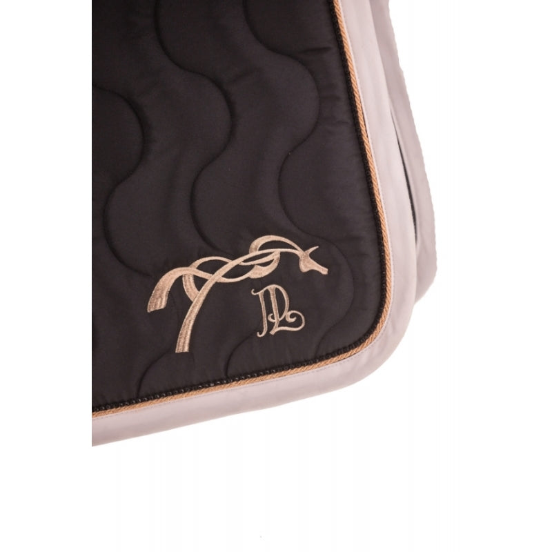 Tapis de selle diamant noir rose gold blanc  - Pénélope