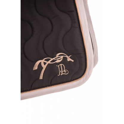 Tapis de selle diamant noir rose gold blanc  - Pénélope
