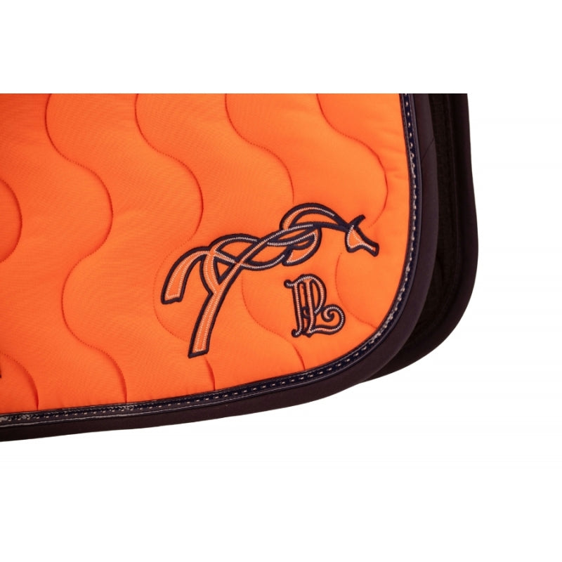 Tapis de selle classique orange marine  - Pénélope