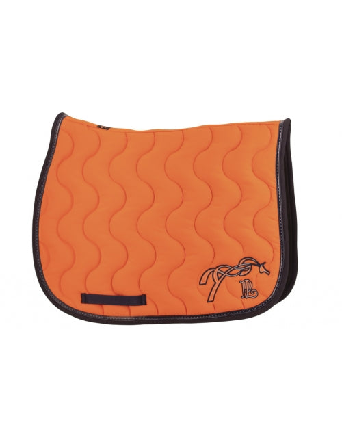Tapis de selle classique orange marine  - Pénélope